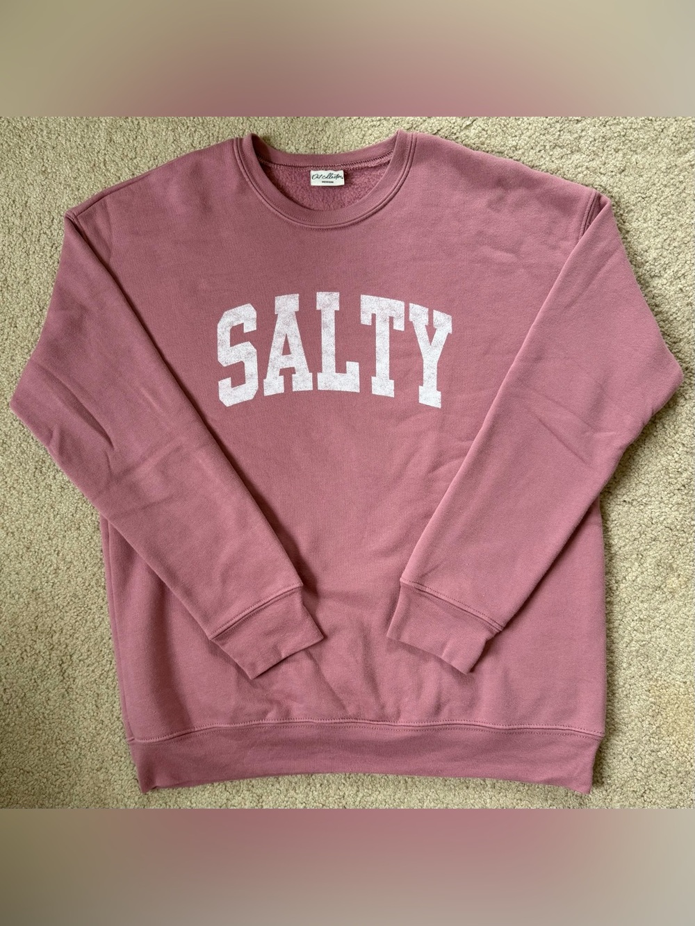 Salty Graphic Fleece Pullover Sweatshirt by OAT COLLECTIVE - Picture 3 of 6